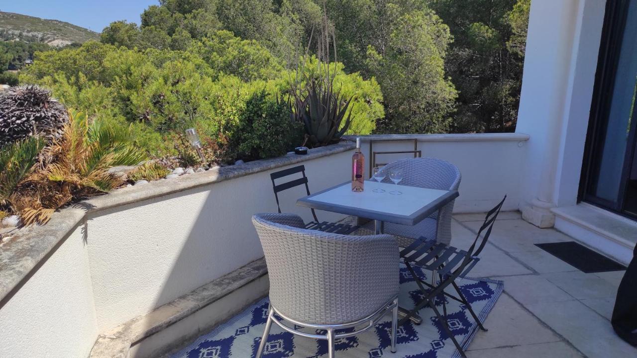 Grand Studio Terrasse De Standing, Pleine Vue Village Et Mer Carry-le-Rouet Exterior foto